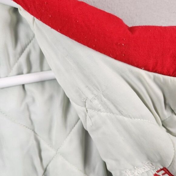 Vtg Swingster Farm & Fleet Logo Red/Blue Coat Men's XL Puffy Made in USA - Picture 9 of 12